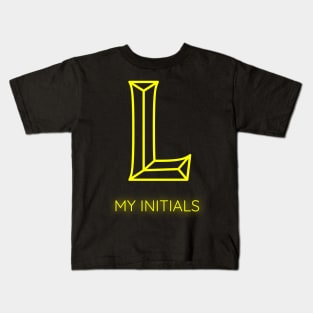 Letter L Letter Art Kids T-Shirt